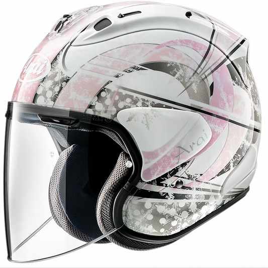 arai vz ram snow dome pink