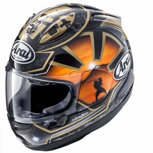 Arai RX7 Pedrosa Spirit Gold
